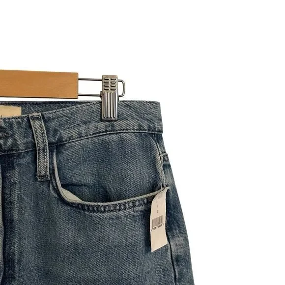 Triarchy Ms. Triarchy V-High Rise Straight Leg Medium Indigo Size 29 NWT